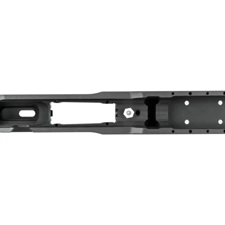 A close up, top down view of the area where the action is mated to the MDT ACC Elite chassis