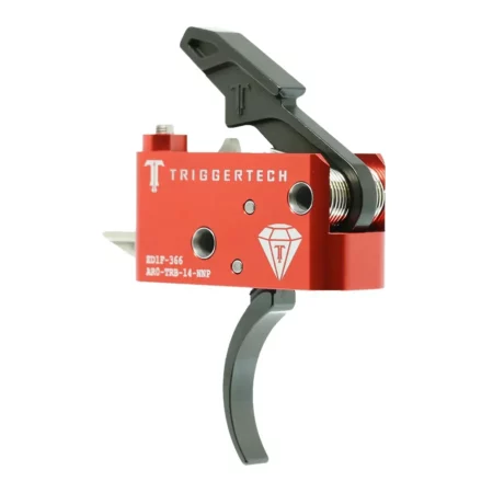Front quarter view of a Diamond AR trigger with pro curve shoe