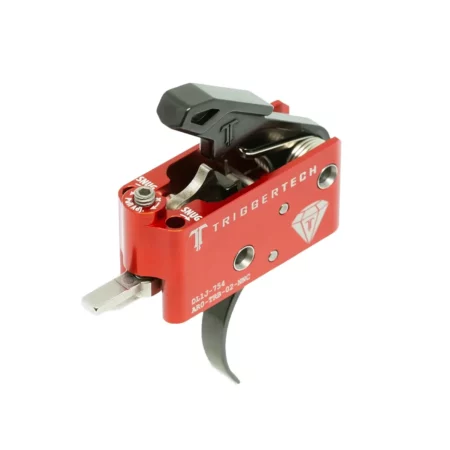 Top rear quarter view of a Diamond AR trigger with pro curve shoe