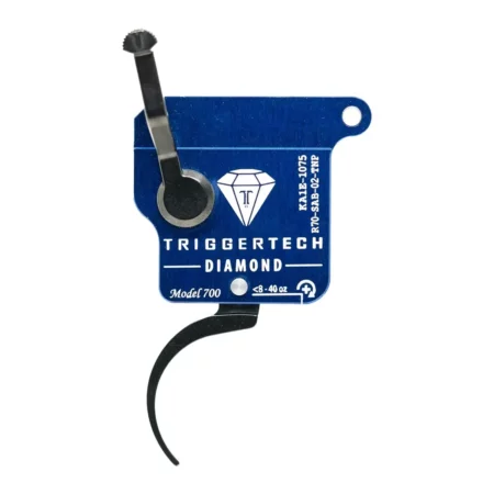 Front side view of a rough diamond trigger with pro curve trigger shoe.
