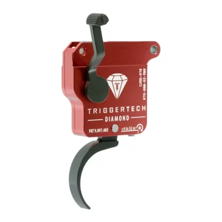Safety Side quarter view of a diamond trigger with pro curve shoe