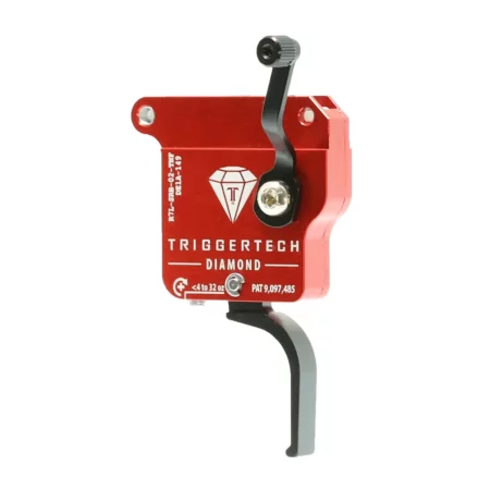 Safety side of a left hand diamond trigger with flat shoe