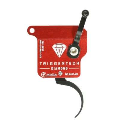 Safety Side profile view of a left handed diamond trigger with pro curve shoe