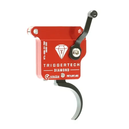 Front quarter safety side view of a left handed diamond trigger with pro curve shoe