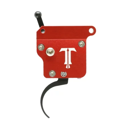 Profile view of a left handed diamond trigger with pro curve shoe from the non safety side