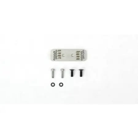 Adjustable cheekpiece mount with accompanying hardware