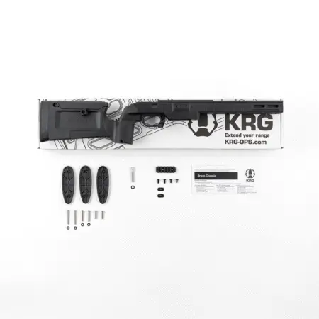 The contents of everything that comes with the KRG Bravo