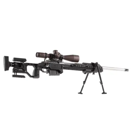 Rifle in a C-4 Chassis on a white background