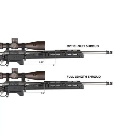 Comparison of the optic and full-length shroud of a C-4 Chassis with measurements