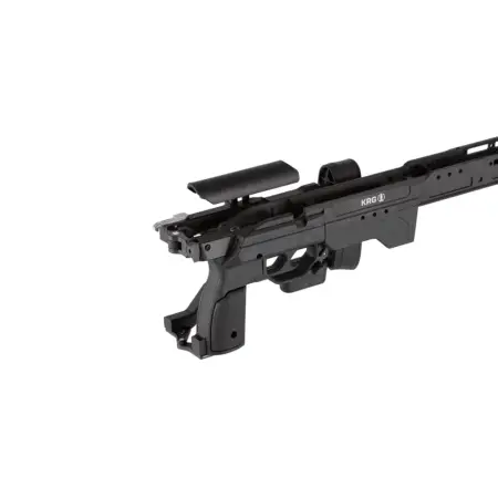 Whiskey 3 Pro with folded buttstock