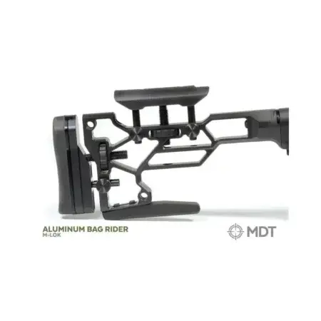 Rear bagr rider mounted on an MDT stock