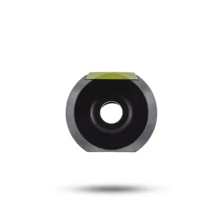 The muzzle end of a Comp Brake
