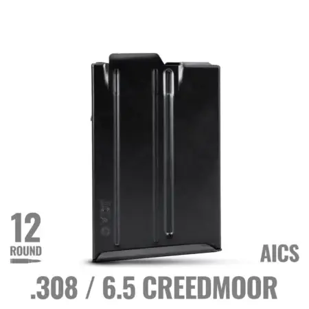 MDT 308 AICS Metal Magazine 12rds with marketing text