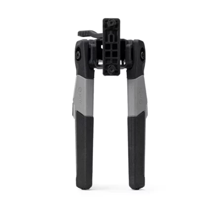 Top view of a gray Oryx Bipod
