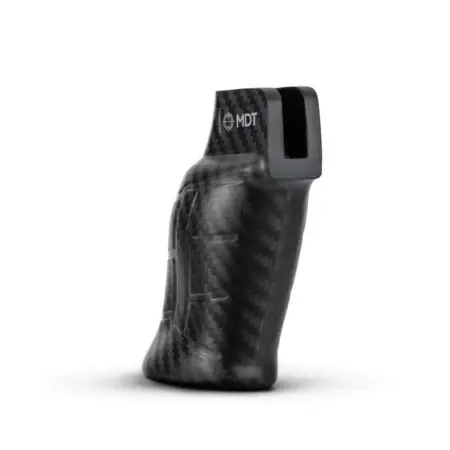 Front quarter view of the Pistol Grip Carbon Fiber