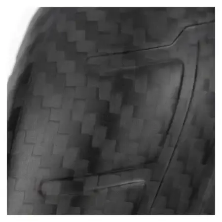 Close up of the texture of the Pistol Grip Carbon Fiber