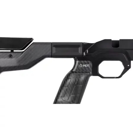 The carbon fiber grip on a black HNT26 Chassis
