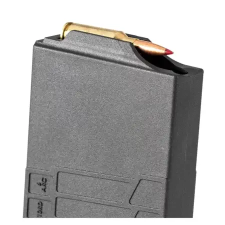 Close Up of a polymer 6 arc mag with 6 arc round loaded.