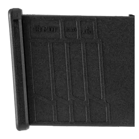Close up of the markings on an AICS 6 ARC Polymer Mag