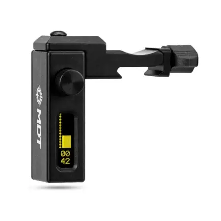 A crush it stage timer on an inverted mount