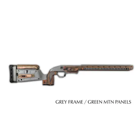 Matterhorn chassis side view in Gray with Mountain green camo panels