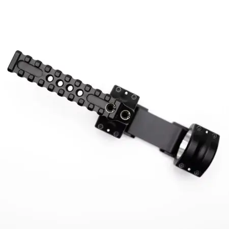 Top view of a Tactical one-piece scope mount with extended diving board