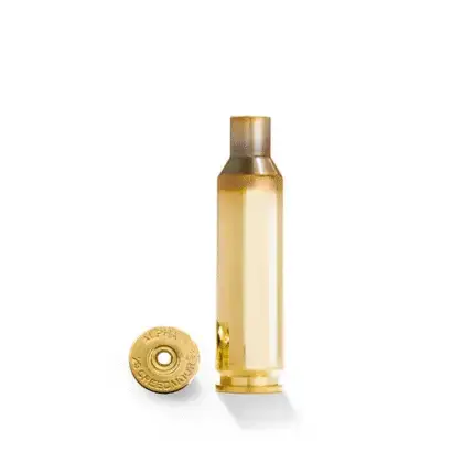 Alpha 22 Creedmoor SRP Brass side view and case head view