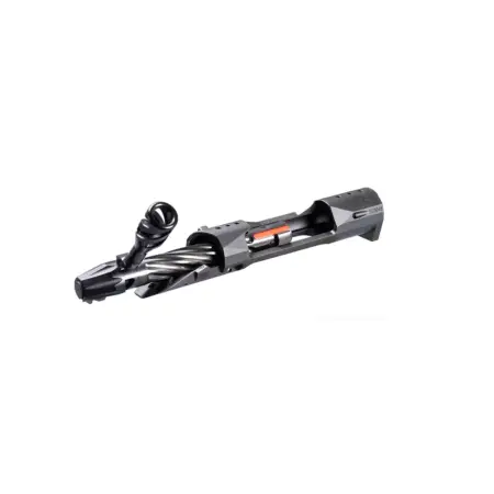 The Falkor LW7 Short Action with bolt partially out