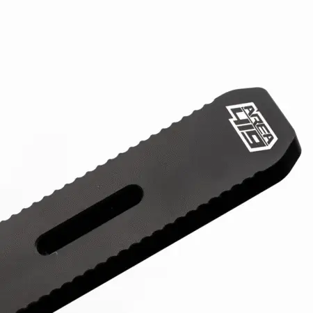 Close up of the logo on the ARCALOCK Weight Tunable Rail