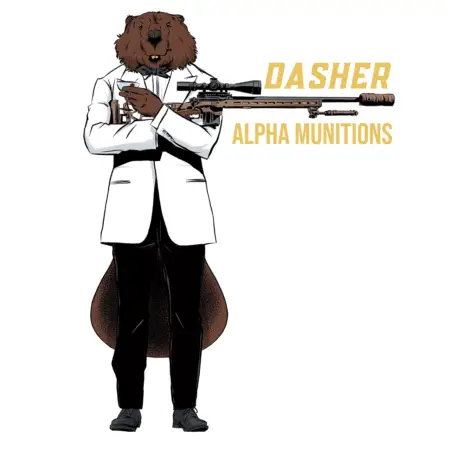 Alpha 6 Dasher Brass Sticker