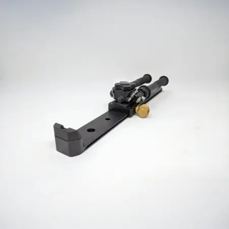 The Arcalock Universal Dovetail Rail with bipod attached