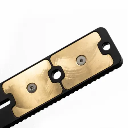 Close up of the weights in the ARCALOCK weight Tunable Rail