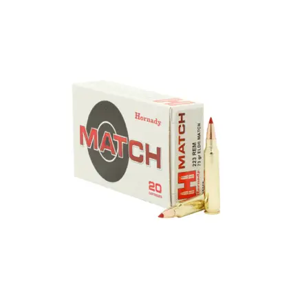 Hornady 223 Rem 73 ELD Match Ammo with Box