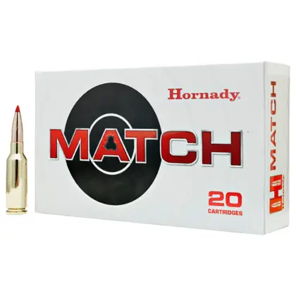 The front of the box of 6mm ARC 108 ELD Match Ammo