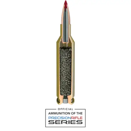 A cutout of a Hornady match round