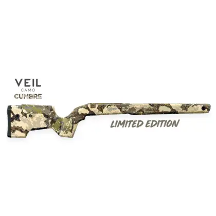 Side view of the CRBN Stock in Veil Cumbre Camo