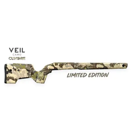 Side view of the CRBN Stock in Veil Cumbre Camo