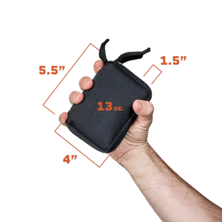 An image showing the size of the rifle and optics toolkit