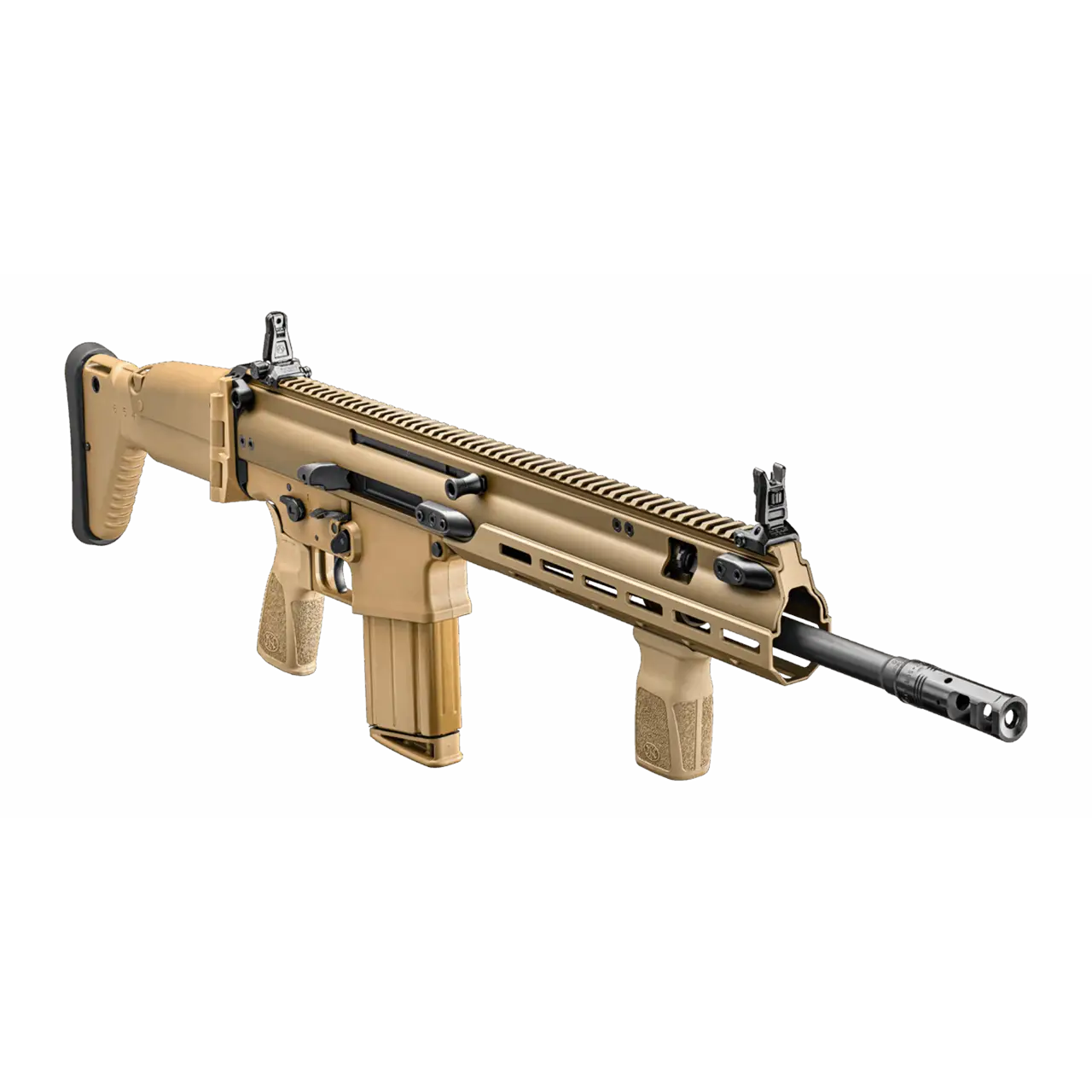 Low angle shot of the right hand side of the Scar 17 FDE Gen 2